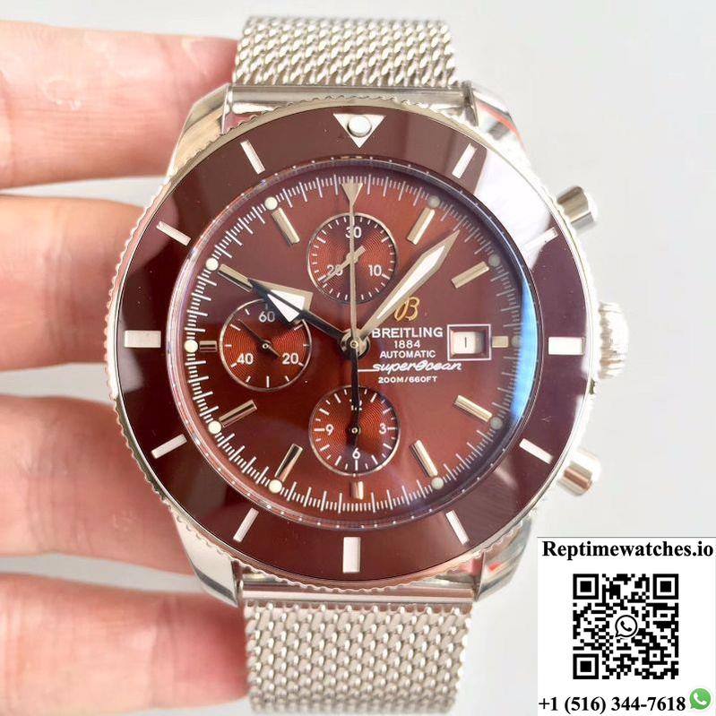 Breitling Superocean Heritage Ii Chronograph 46 A1331233/Q616/152A Gf Factory Chocolate Dial-Rep Time Watches