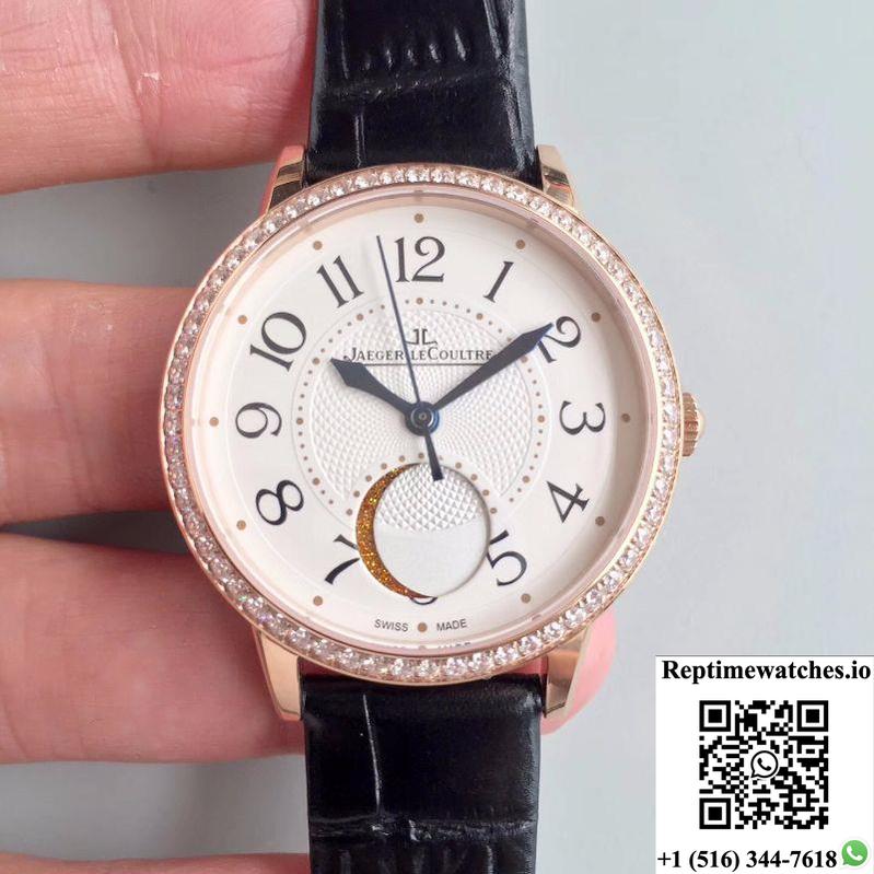 Jaeger-Lecoultre Rendez-Vous 3612420 34Mm Rose Gold Case White Dial-Rep Time Watches