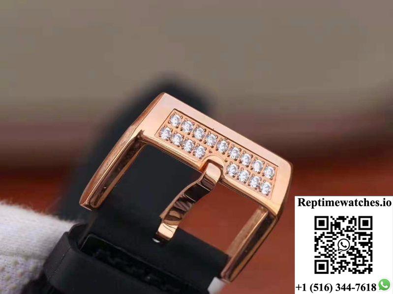 Franck Muller Vanguard 18K Rose Gold V45.Sc.Dt.D.Nbr.Cd.5N.Nr Black Dial-Rep Time Watches