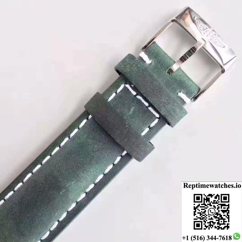 Breitling Avenger Ii Seawolf A1733110/Bc30/435X/A20Basa.1 Green Leather Strap Gf Factory Black Dial-Rep Time Watches