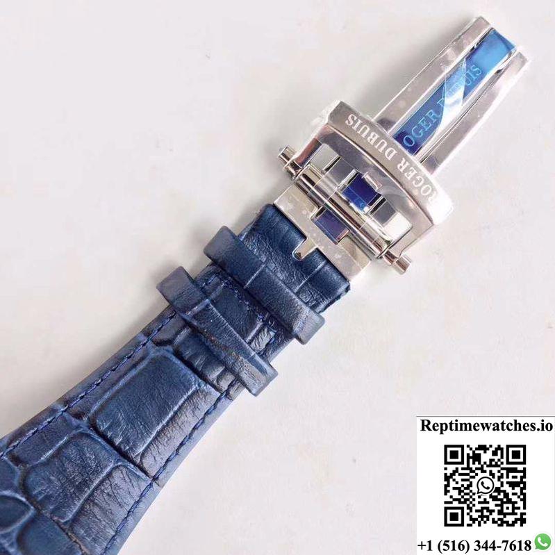 Roger Dubuis Excalibur Knights Of The Round Table Ii Rddbex0495 Blue Dial-Rep Time Watches