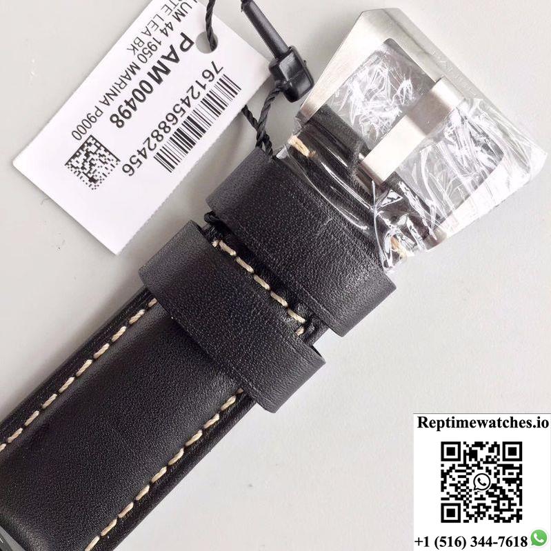 Panerai Luminor Marina 1950 3 Days Pam498 Fu Vs Factory V2 Black Dial-Rep Time Watches