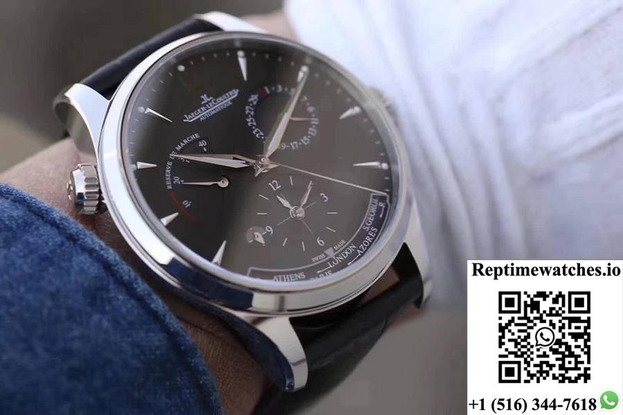Jaeger-Lecoultre Master Geographic 1428421 Tw Factory Black Dial-Rep Time Watches