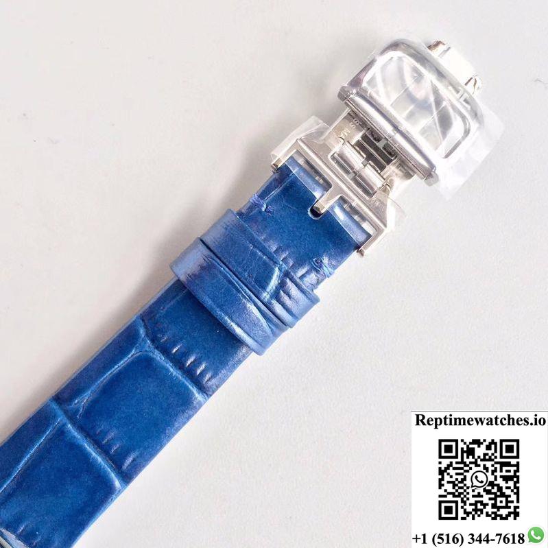 Jaeger-Lecoultre Rendez-Vous 3448420 Blue Leather Strap White Dial-Rep Time Watches