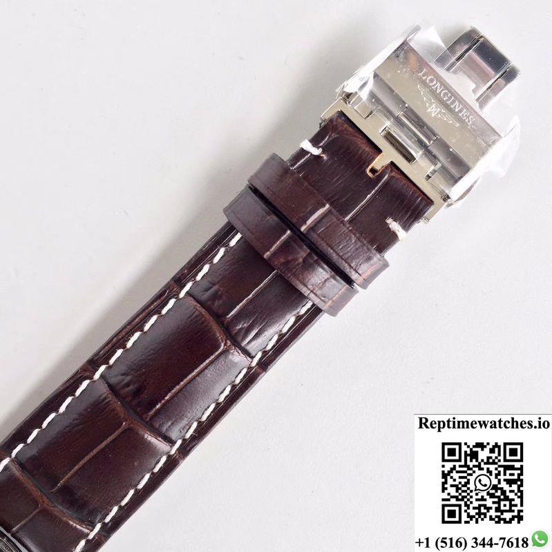 Longines Record L2.820.4.11.2 White Dial-Rep Time Watches