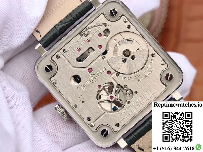 Bell Ross Br-X2 Tourbillon Stainless Steel Brushed Dial-Rep Time Watches