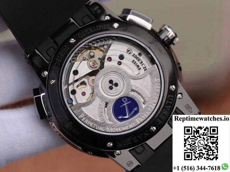 Ulysse Nardin El Toro 322-00-3 All Working Gmt Calendar Grey Dial-Rep Time Watches