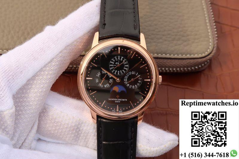 Vacheron Constantin Patrimony Perpetual Calendar 43175/000R-B343 Black Dial-Rep Time Watches