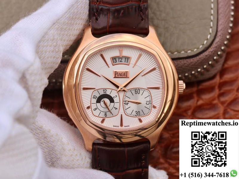 Piaget Black Tie Emperador Gmt G0A32017 White Dial-Rep Time Watches