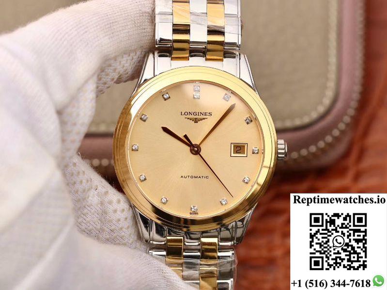 Longines Flagship L4.874.3.37.7 Yc Factory Gold Dial-Rep Time Watches