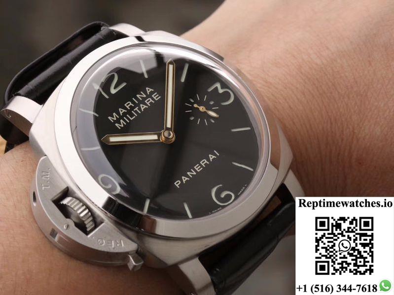 Panerai Luminor Marina Militare Pam 217 Xf Factory Black Dial-Rep Time Watches