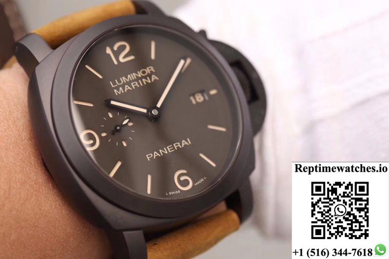 Panerai Luminor Marina 1950 3 Days Pam386 Vs Factory Black Dial-Rep Time Watches