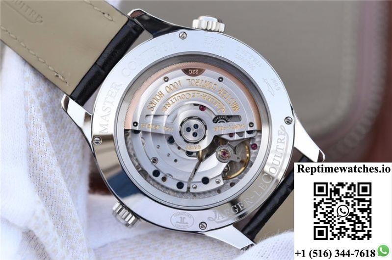 Jaeger-Lecoultre Master Geographic Steel 1428421 Silver Dial-Rep Time Watches