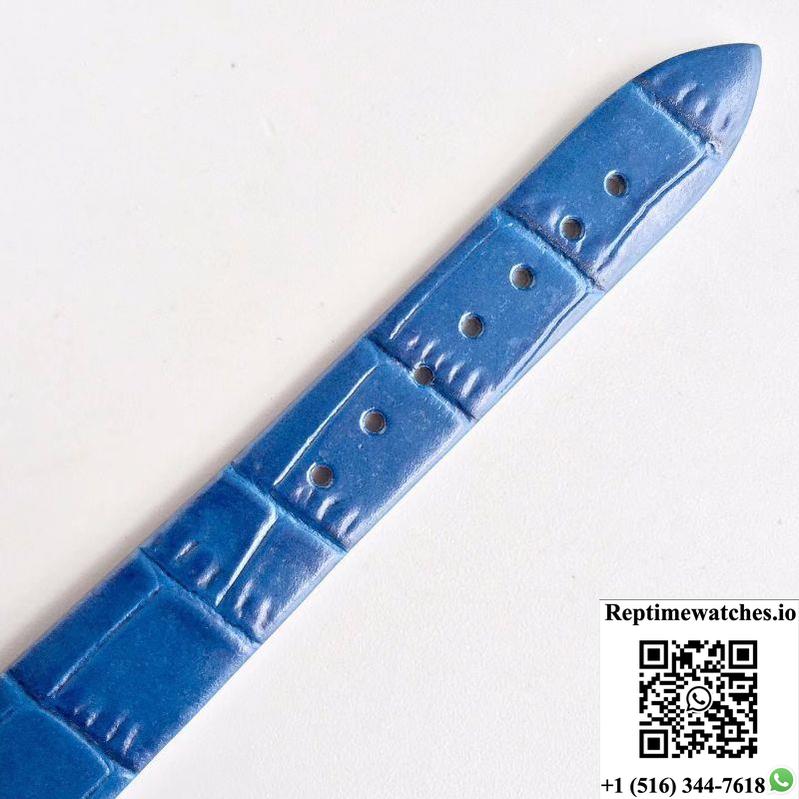 Jaeger-Lecoultre Rendez-Vous 3448420 Blue Leather Strap White Dial-Rep Time Watches
