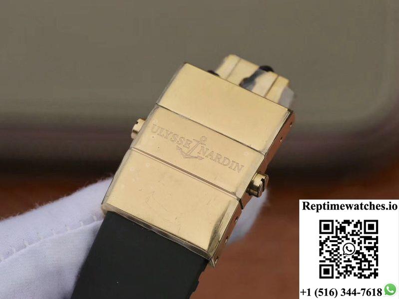 Ulysse Nardin El Toro 322-00-3 18K Yellow Gold Black Dial-Rep Time Watches
