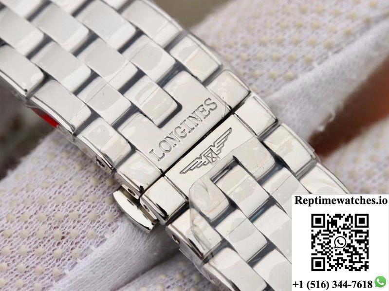 Longines Flagship Double Calendar L4.899.4.12.602 Gk Factory White Dial-Rep Time Watches