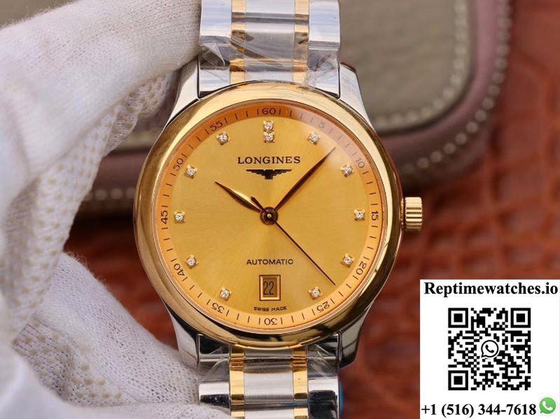 Longines Master Collections L2.628.5.37.7 Ky Factory Gold Dial-Rep Time Watches