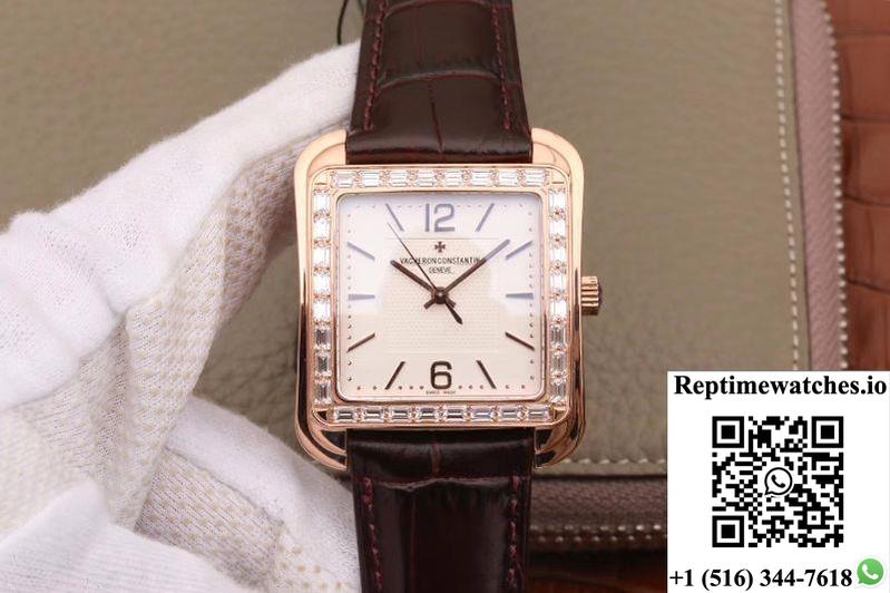 Vacheron Constantin Historiques Toledo 1951 86300/000R-9826 Gs Factory 18K Rose Gold Silver Dial-Rep Time Watches