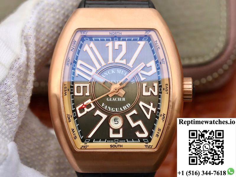 Franck Muller Vanguard V45-01 Gray Dial-Rep Time Watches