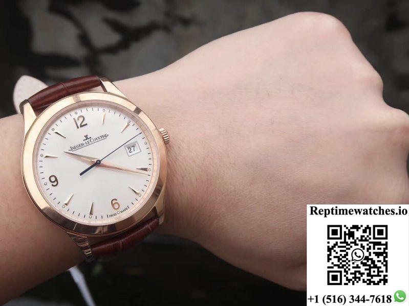 Jaeger Lecoultre Master Control Date Q1542520 Zf Factory 18K Rose Gold White Dial-Rep Time Watches