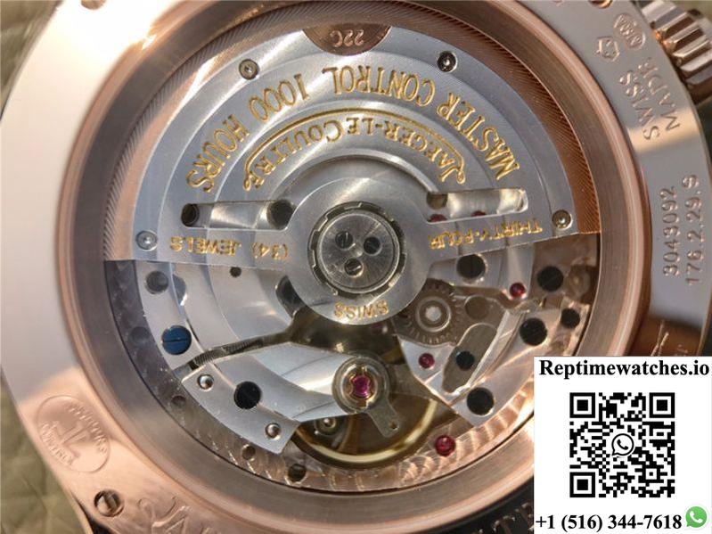Jaeger-Lecoultre Master Calendar 1428421 Rose Gold White Dial-Rep Time Watches