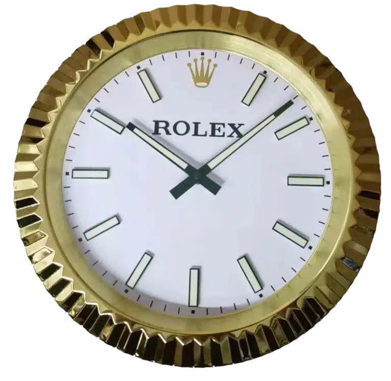 ROLEX WALL CLOCK – GOLD OYSTER DATEJUST – RL213 – DELUXE METAL WALL CLOCK