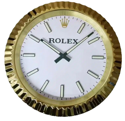 ROLEX WALL CLOCK – GOLD OYSTER DATEJUST – RL213 – DELUXE METAL WALL CLOCK