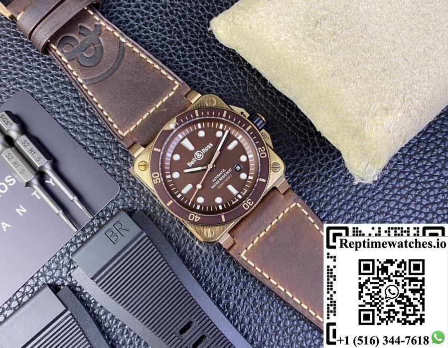 Bell & Ross Instruments Br0392-D-Br-Br-Sca Br Factory Bronze Case-Rep Time Watches