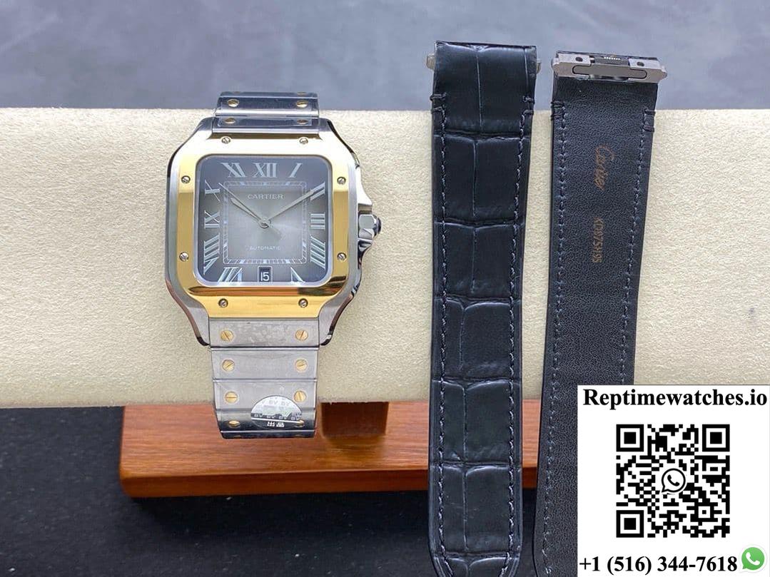 Cartier Santos W2SA0030 BV Factory Gradient Grey Dial