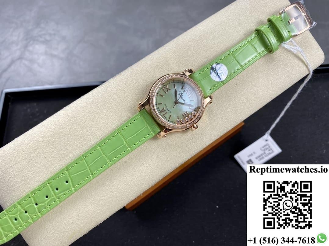 Chopard Happy Sport 274893-5016 Yf Factory Green Dial-Rep Time Watches