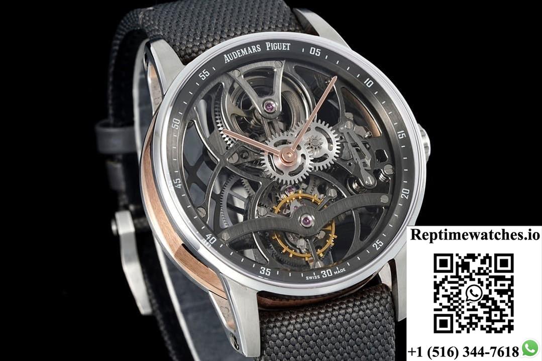 Ap Code11.59 26600Cr.Oo.D009Kb.01 App Factory Stainless Steel Bezel-Rep Time Watches