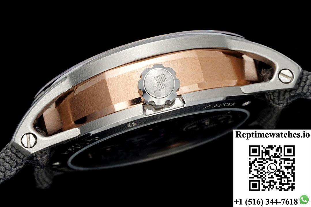 Ap Code11.59 26600Cr.Oo.D009Kb.01 App Factory Stainless Steel Bezel-Rep Time Watches