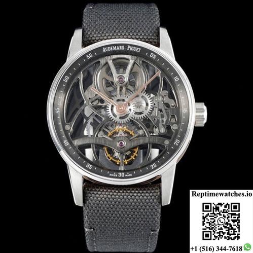 Ap Code11.59 26600Cr.Oo.D009Kb.01 App Factory Stainless Steel Bezel-Rep Time Watches