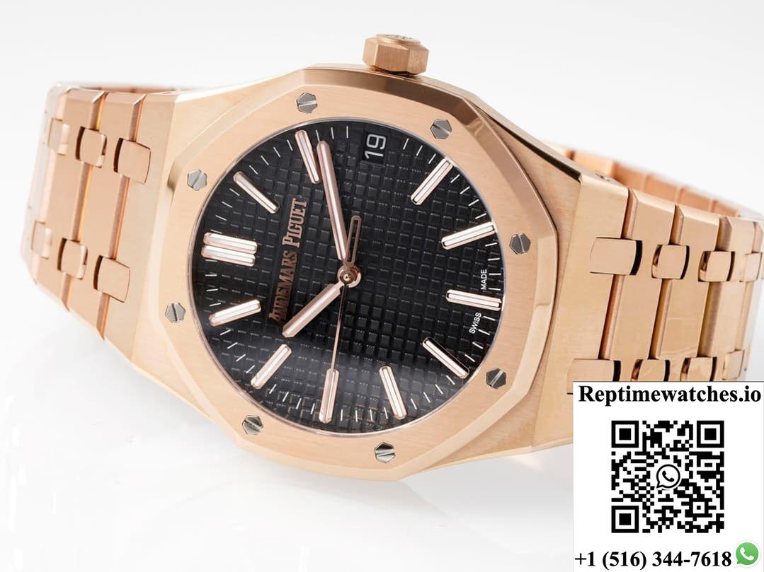 Ap Royal Oak 15510Or.Oo.1320Or.04 Aps Factory Black Dial-Rep Time Watches