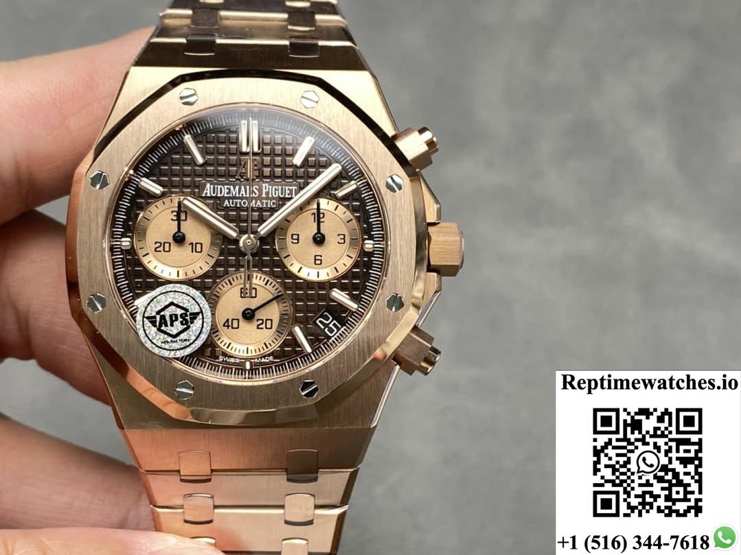 Ap Royal Oak 26240Or.Oo.1220Or.02 Aps Factory Brown Dial-Rep Time Watches