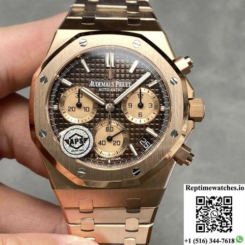 Ap Royal Oak 26240Or.Oo.1220Or.02 Aps Factory Brown Dial-Rep Time Watches