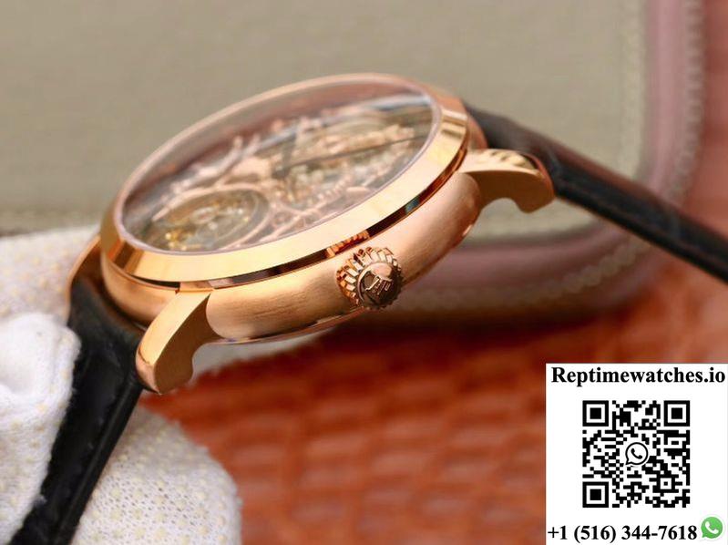 Audemars Piguet Jules Audemars Tourbillon 26357Pt.Zz.D028Cr.01 18K Rose Gold Skeleton Dial-Rep Time Watches