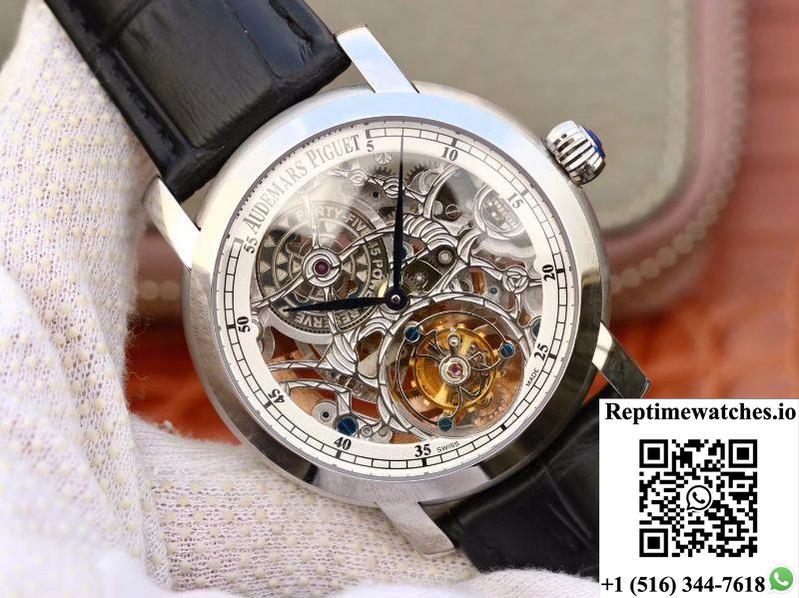 Audemars Piguet Jules Audemars Tourbillon 26357Pt.Zz.D028Cr.02 Skeleton Dial-Rep Time Watches