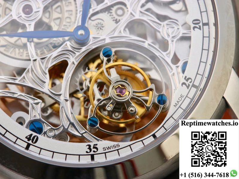 Audemars Piguet Jules Audemars Tourbillon 26357Pt.Zz.D028Cr.02 Skeleton Dial-Rep Time Watches