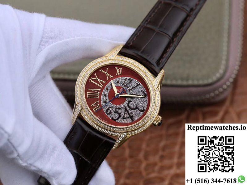 Audemars Piguet Millenary Ladies 77302Ba.Zz.D094Cr.01 Brown Dial-Rep Time Watches