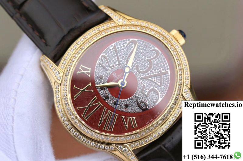 Audemars Piguet Millenary Ladies 77302Ba.Zz.D094Cr.01 Brown Dial-Rep Time Watches