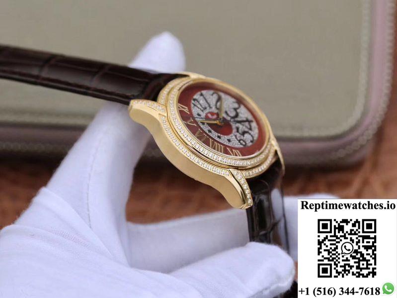 Audemars Piguet Millenary Ladies 77302Ba.Zz.D094Cr.01 Brown Dial-Rep Time Watches
