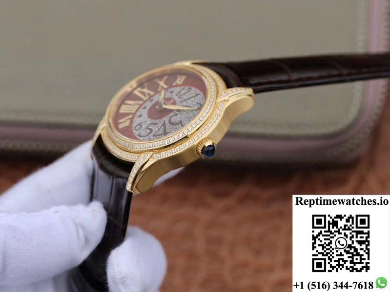 Audemars Piguet Millenary Ladies 77302Ba.Zz.D094Cr.01 Brown Dial-Rep Time Watches