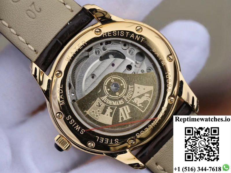 Audemars Piguet Millenary Ladies 77302Ba.Zz.D094Cr.01 Brown Dial-Rep Time Watches