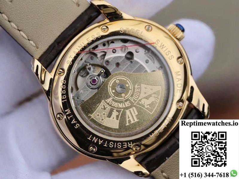 Audemars Piguet Millenary Ladies 77302Ba.Zz.D094Cr.01 Brown Dial-Rep Time Watches