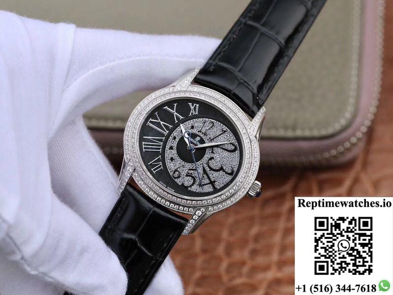 Audemars Piguet Millenary Lady 77302Bc.Zz.D001Cr.01 Black Dial-Rep Time Watches