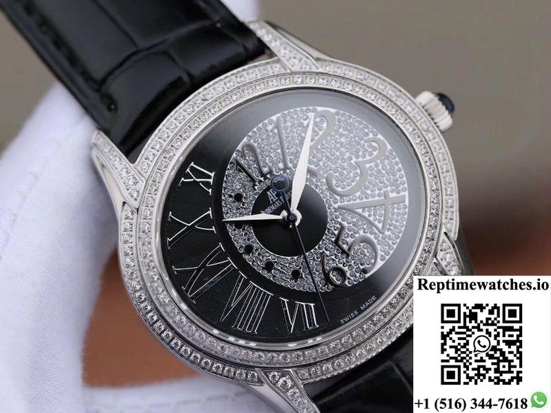 Audemars Piguet Millenary Lady 77302Bc.Zz.D001Cr.01 Black Dial-Rep Time Watches