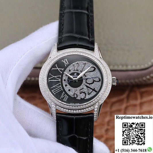 Audemars Piguet Millenary Lady 77302Bc.Zz.D001Cr.01 Black Dial-Rep Time Watches