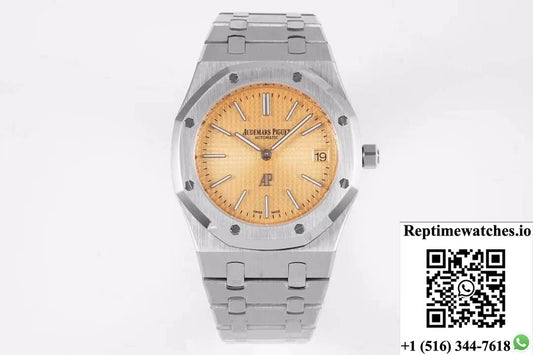 Audemars Piguet Royal Oak 15202Bc.Oo.1240Bc.01 Kz Factory Rose Gold Dial-Rep Time Watches