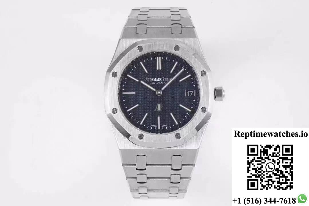 Audemars Piguet Royal Oak 15202St.Oo.1240St.01 Kz Factory Blue Dial-Rep Time Watches